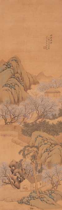 钱杜 乙亥（1815）年作 种梅仙馆 立轴